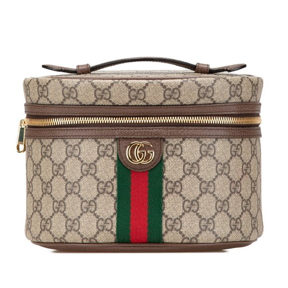 GUCCI Cream Leather Vanity Bag - Picture 1 of 12